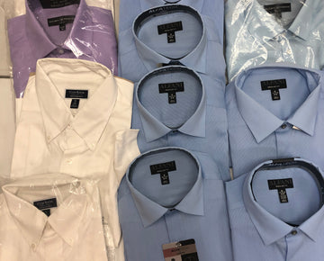 Men's Clothing Button Down Shirt, Wholesale Lot, Alfani, Club Room, Society of Threads, 16 Units, Shelf Pulls, MSRP $827.50
