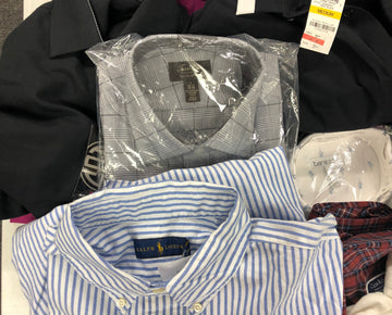 Men's Clothing Polo Ralph Lauren, Tommy Hilfiger, Tasso Elba, Alfani, INC, Club Room and more, 25 Units, Shelf Pulls, MSRP $1,550.50
