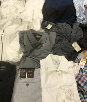 Men's Clothing Polo Ralph Lauren, Lucky Brand, Adidas, Calvin Klein, American Apparel, Tasso Elba, Club Room, INC and more, 18 Units, Shelf Pulls, MSRP $1,045.99
