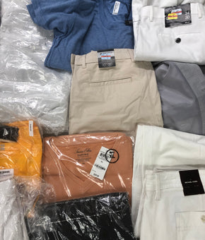 Men's Clothing ADIDAS, Calvin Klein, Michael Kors, American Apparel, Tasso Elba, Alfani, BAR III, INC and more, 20 Units, Shelf Pulls, MSRP $1,289.48