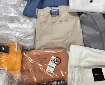 Men's Clothing ADIDAS, Calvin Klein, Michael Kors, American Apparel, Tasso Elba, Alfani, BAR III, INC and more, 20 Units, Shelf Pulls, MSRP $1,289.48