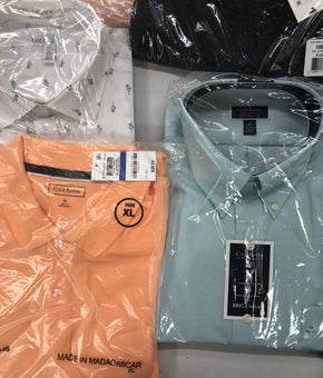 Men's Clothing Calvin Klein, Tasso Elba, Club Room, Alfani, BAR III, INC and more, 18 Units, Shelf Pulls, MSRP $1,010.99