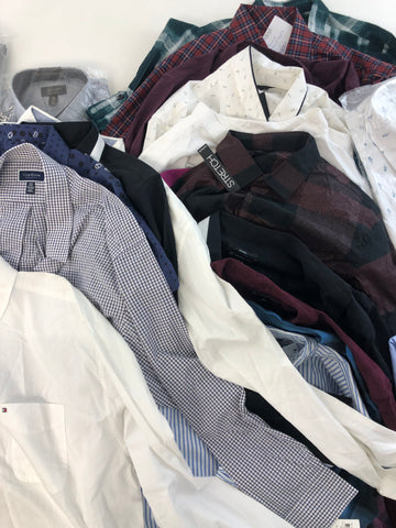 Men's Clothing Wholesale Lot POLO RALPH LAUREN, TOMMY HILFIGER, Tasso Elba, ALFANI, CLUBROOM and more, 24 Units, Shelf Pulls, MSRP $1,505.00