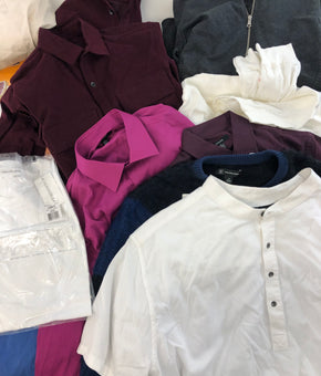 Men's Clothing Wholesale Lot POLO RALPH LAUREN, CALVIN KLEIN, Adidas, AMERICAN APPAREL, TASSO ELBA, CLUBROOM and more, 25 Units, Shelf Pulls, MSRP $1,426.98