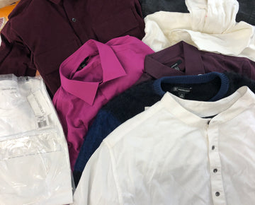 Men's Clothing Wholesale Lot POLO RALPH LAUREN, CALVIN KLEIN, Adidas, AMERICAN APPAREL, TASSO ELBA, CLUBROOM and more, 25 Units, Shelf Pulls, MSRP $1,426.98