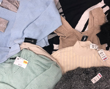 Women's Clothing Sweater Wholesale Lot, INC and Alfani, 11 Units, Shelf Pulls, MSRP $804.50