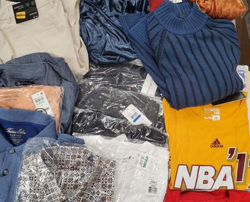 Men's Clothing Wholesale Lot Adidas, Nike, Calvin Klein, Tasso Elba, Alfani, Club Room, Inc, and more, 25 Units, Shelf Pulls, MSRP $1,500.97