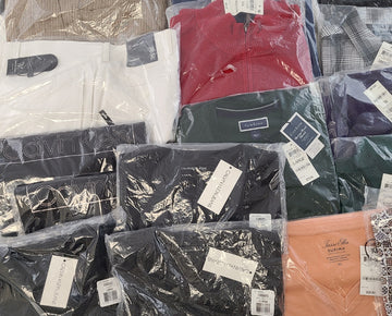 Men's Clothing Wholesale Lot Calvin Klein, Tasso Elba, Alfani, Bar lll, Club Room and more, 25 Units, New, MSRP $1,582.50