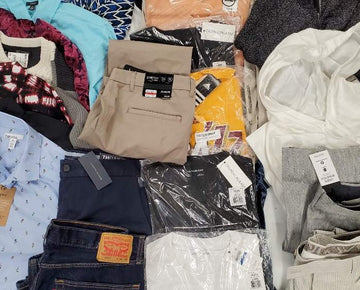 Men's Clothing Wholesale Lot Adidas, Lauren Ralph Lauren, Calvin Klein, Tommy Hilfiger, LEVIS, American Apparel,  Tasso Elba, Club Room,  Inc and more, 26 Units, Shelf Pulls, MSRP $1,577.48
