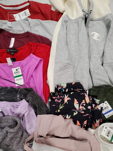 Women's Clothing Wholesale Lot NIKE, UNDER ARMOUR, Calvin Klein, Champion, KENDALL KYLIE,  IDEOLOGY, ALFANI, INC and more, 28 Units, Shelf Pulls, MSRP $1,386.45