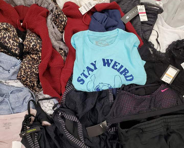 Women's Clothing Wholesale Lot Calvin Klein, NIKE, ADIDAS, Disney, HANKY PANKY, Echo Echo, Hanes, IDEOLOGY, American Apparel, CHARTER CLUB and more, 29 Units, Shelf Pulls, MSRP $1,511.97