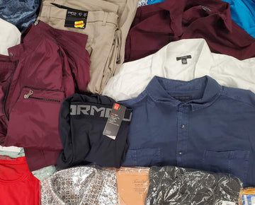 Men's Clothing Wholesale Lot CALVIN KLEIN, Adidas, Nike, Under Armour, Tasso Elba, American Apparel, 32 Degrees, CLUB ROOM, INC and more, 29 Units, Shelf Pulls, MSRP $1,514.45