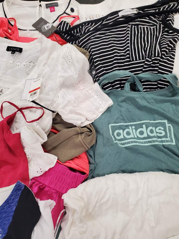 Women's Clothing Wholesale Lot Adidas, Calvin Klein, Michael Kors, NIKE, DKNY, EILEEN FISHER, VINCE CAMUTO, FREE PEOPLE, STEVE MADDEN, INC, ALFANI and more, 29 Units, Customer Returns, MSRP $2,106.99