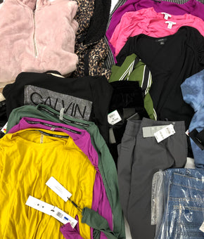 Women's Clothing Wholesale Lot CALVIN KLEIN, KAREN KANE, 32 DEGREES, American Apparel, ALFANI, IDEOLOGY and more, 25 Units, Shelf Pulls, MSRP $1,465.50