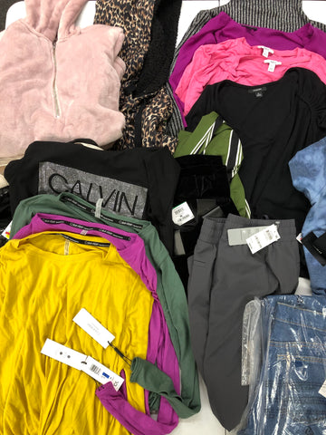 Women's Clothing Wholesale Lot CALVIN KLEIN, KAREN KANE, 32 DEGREES, American Apparel, ALFANI, IDEOLOGY and more, 25 Units, Shelf Pulls, MSRP $1,465.50