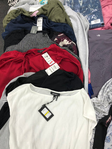 Women's Clothing Wholesale Lot CALVIN KLEIN, DKNY, Michael Kors, Tommy Hilfiger, American apparel, KENDALL KYLIE, Ideology and more, 25 Units, Shelf Pulls, MSRP $1,603.50