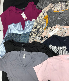 Women's Clothing Top Wholesale Lot, CALVIN KLEIN, TOMMY HILFIGER, KASPER, ALFANI, AMERICAN APPAREL and more, 14 Units, Shelf Pulls, MSRP $778.50