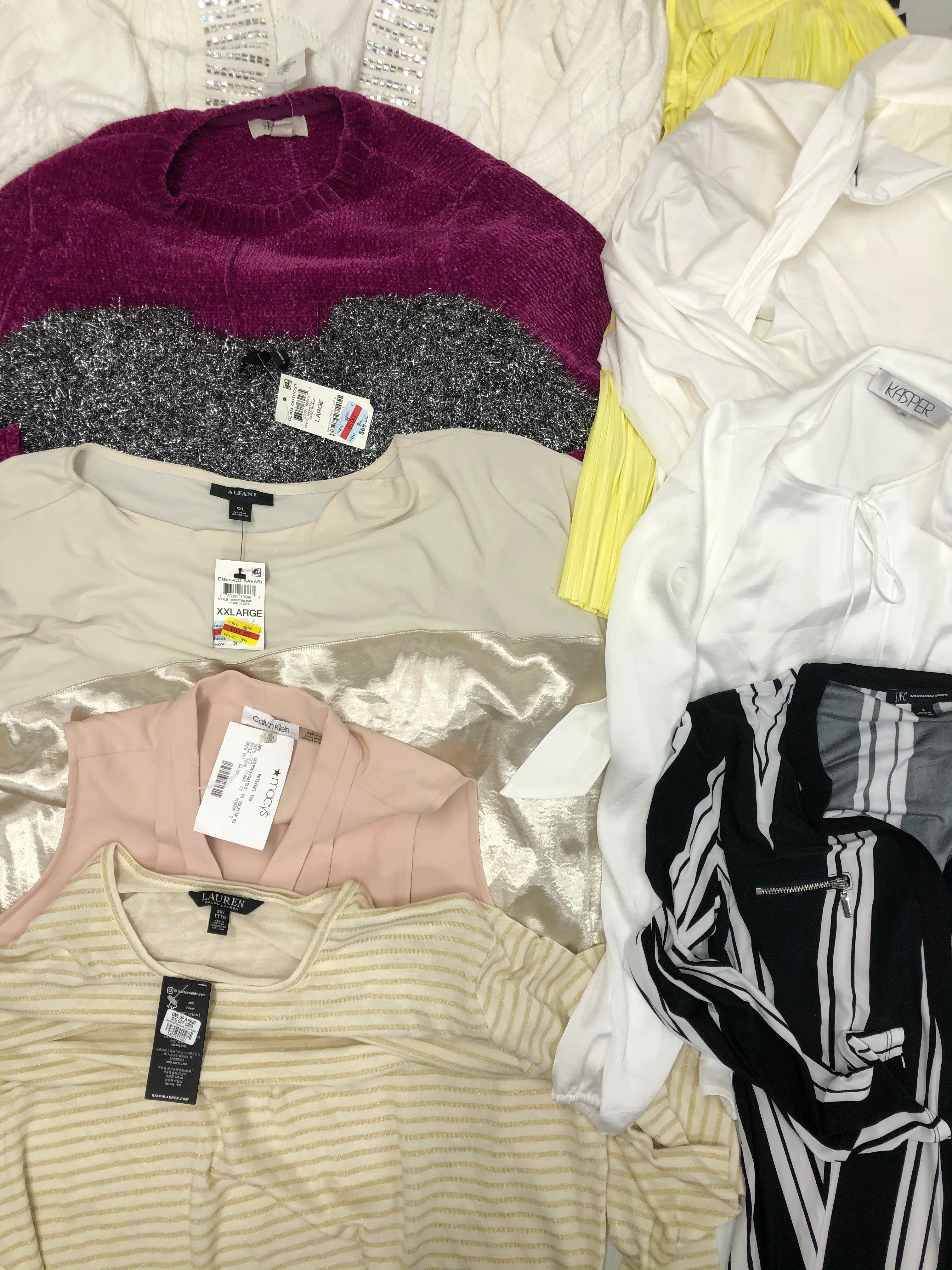 Women's Clothing Tops Wholesale Lot, LUCKY BRAND, POLO RALPH LAUREN, F 