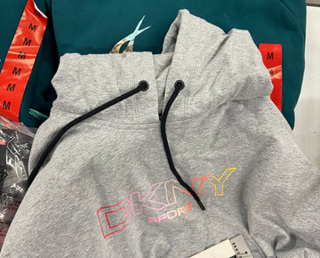 Women's Clothing Hoodies & Others, Wholesale Lot, DKNY, ADIDAS, REALTREE, 17 items, Shelf Pulls, MSRP $550