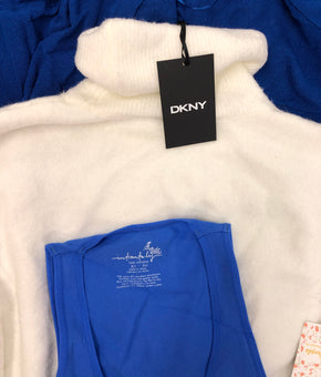 Women's Clothing Tops Wholesale Lot, DKNY, FREE PEOPLE, RAG & BONE, ALFANI and more, 14 items, Shelf Pulls, MSRP $935