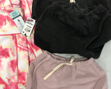 Women's Clothing Assorted Activewear Wholesale Lot, AMERICAN APPAREL and IDEOLOGY, 19 items, Shelf Pulls, MSRP $715