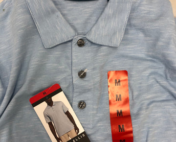 Men's Clothing Polos and Hoodies Wholesale Lot, PERRY ELLIS, GREG NORMAN, AMERICAN APPAREL, NAT NAST and more, 10 items, Shelf Pulls, MSRP $450