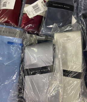Men's Neckties Wholesale Lot, TOMMY HILFIGER, JOHN ASHFORD, MICHAEL KORS, KENNETH COLE,  CALVIN KLEIN, GEOFFREY BEENE, BAR III and more, 92 items, CUSTOMER RETURNS