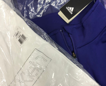 Men's Clothing Tops, Sleeveless & Scarf Wholesale Lot, ADIDAS, CALVIN KLEIN, TASSO ELBA, AMERICAN APPAREL , 30 items, Shelf Pulls, MSRP $830