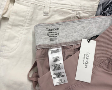 Women's Clothing Bottom Wholesale Lot, CALVIN KLEIN, DANIELLE BERNSTEIN, AMERICAN APPAREL, IDEOLOGY, VINTAGE HAVANA and more, 17 items, Shelf Pulls, MSRP $956