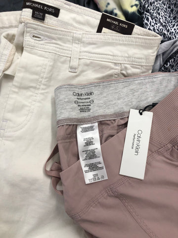 Women's Clothing Bottom Wholesale Lot, CALVIN KLEIN, DANIELLE BERNSTEIN, AMERICAN APPAREL, IDEOLOGY, VINTAGE HAVANA and more, 17 items, Shelf Pulls, MSRP $956