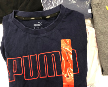 Men's Clothing Hoodies and Other Tops, Wholesale Lot, PUMA, MONDETTA, CATERPILLAR, THE GAME, RUGGED ELEMENT and more, 32 items, Shelf Pulls, MSRP $1,022