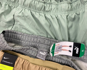 Men's Clothing Shorts & Others, Wholesale Lot, UNDER ARMOUR, PUMA, NIKE, ADIDAS, KENZO, CHAMPION and more, 15 items, Shelf Pulls, MSRP $1,085