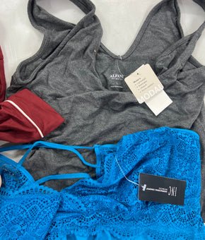 Women's Clothing INTIMATES Wholesale Lot, JOCKEY, JENNI, CHARTER CLUB, ALFANI and more, 25 items, Shelf Pulls, MSRP $1,010
