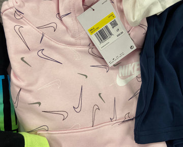 Baby's / Kid's Assorted Clothing Wholesale Lot, NIKE, TOMMY HILFIGER, PINKFONG, CALVIN KLEIN, NINA DOLL, CHAMPION, CARTER'S and more, 31 items, Shelf Pulls, MSRP $971