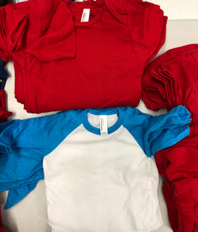 Kid's Baby Clothing Wholesale Lot, AMERICAN APPAREL and Family PJ, 86 Items, Shelf Pulls, MSRP $1597