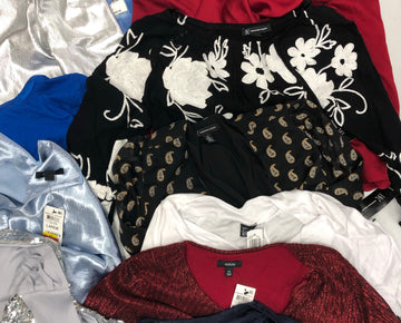 Women's Clothing Top Wholesale Lot, Felina, Alfani, INC, 11 Units, Shelf Pulls, MSRP $727