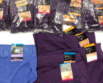 Women's Clothing Intimates Wholesale Lot,BALI, 72 items, Shelf Pulls, MSRP $864