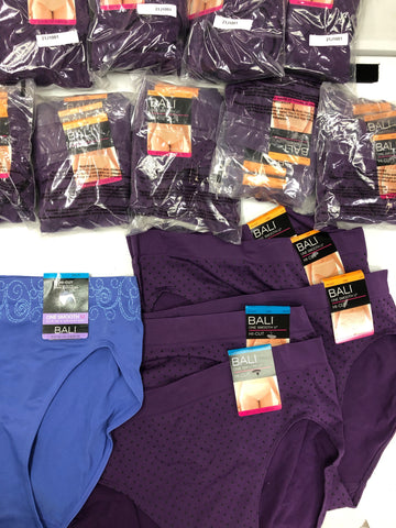 Women's Clothing Intimates Wholesale Lot,BALI, 72 items, Shelf Pulls, MSRP $864