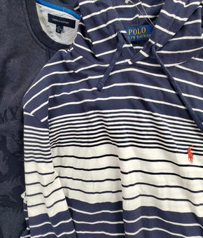 Men's Clothing TOPS Wholesale Lot, POLO RALPH LAUREN, TOMMY HILFIGER, ORIGINAL PENGUIN, 32 DEGREES, ALFANI AMERICAN APPAREL and more, 13 Items, Shelf Pulls, MSRP $606