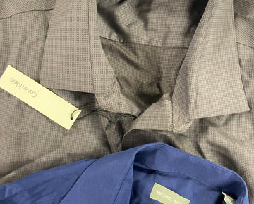 Men's Clothing Button Down Shirts Wholesale Lot, DOCKERS, CALVIN KLEIN, MICHAEL KORS, CLUB ROOM, 15 items, Shelf Pulls, MSRP $912