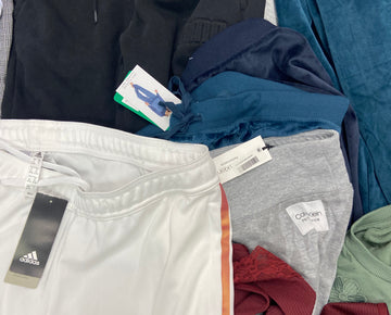 Women's Clothings ASSORTED LOT, Wholesale Lot, CALVIN KLEIN, ADIDAS, PUMA, FREE PEOPLE, MARC NEW YORK, AMERICAN APPAREL, 32 DEGREES, HONEYDEW and more, 15 items, CUSTOMER RETURNS