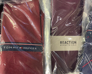 Men's Neckties Wholesale Lot, TOMMY HILFIGER, MICHAEL KORS, KENNETH COLE, CLUB ROOM, COUNTESS MARA, CLUB ROOM, CALVIN KLEIN and more, 110 items, CUSTOMER RETURNS