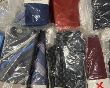 Men's Neckties Wholesale Lot, TOMMY HILFIGER, DKNY, MICHAEL KORS, KENNETH COLE, RYAN SEACREST, CALVIN KLEIN, SEAN JOHN and more, 80 items, CUSTOMER RETURNS