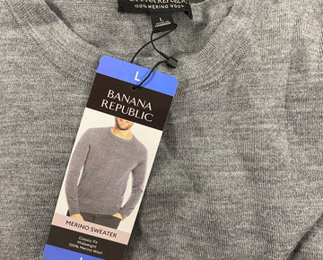 Men's Clothing Sweaters & Other Tops Wholesale Lot, BANANA REPUBLIC, CHAMPION, CLUB ROOM and more, 11 items, Shelf Pulls, MSRP $905