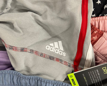Women's Clothing Athletic Shorts Wholesale Lot, ADIDAS, NIKE, COTTON ON, DANSKIN and more, 23 items, Shelf Pulls, MSRP $609