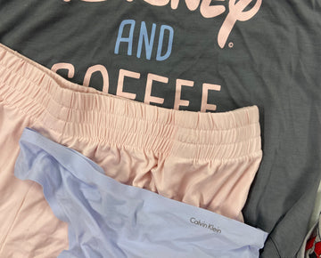 Women's Sleepwear Set Wholesale Lot, DISNEY, CALVIN KLEIN, 19 items, Shelf Pulls, MSRP $866
