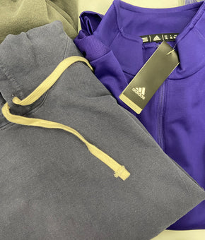 Men's Clothing Activewear Tops Wholesale Lot, ADIDAS, AMERICAN APPAREL, 11 items, Shelf Pulls, MSRP $622