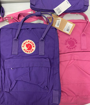 Women's Backpacks Wholesale Lot, FJALLRAVEN, 8 items, Shelf Pulls, MSRP $680