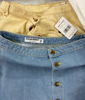 Women's Clothing Assorted Wholesale Lot, FREE PEOPLE, AMERICAN APPAREL, SANCTUARY, PRANA, MONDETTA  and more, 14 items, Shelf Pulls, MSRP $802