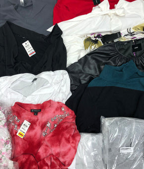 Women's Clothing Top Wholesale Lot, Puma, Calvin Klein, Adidas, American Apparel, Felina, Alfani and more, 16 Units, Shelf Pulls, MSRP $870.99